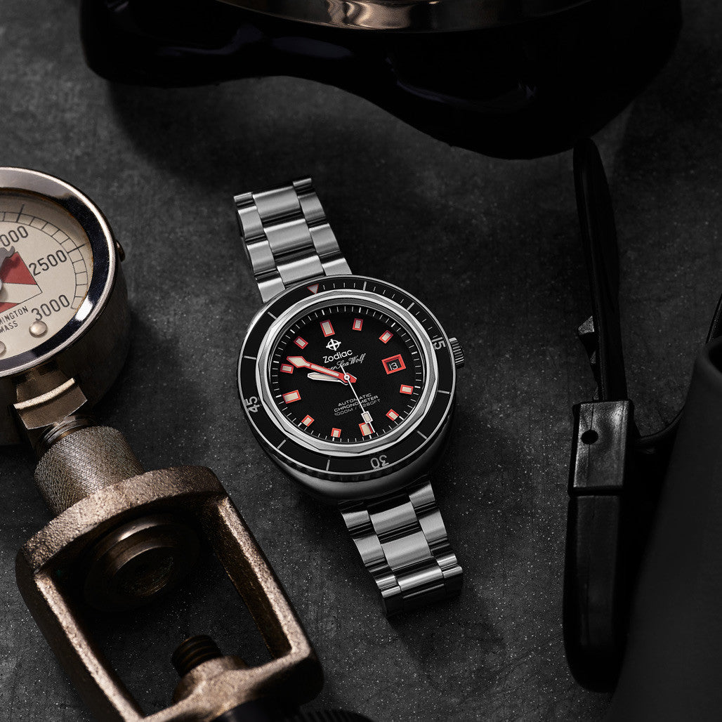 Zodiac Super Sea Wolf 68 Saturation Automatic Stainless Steel