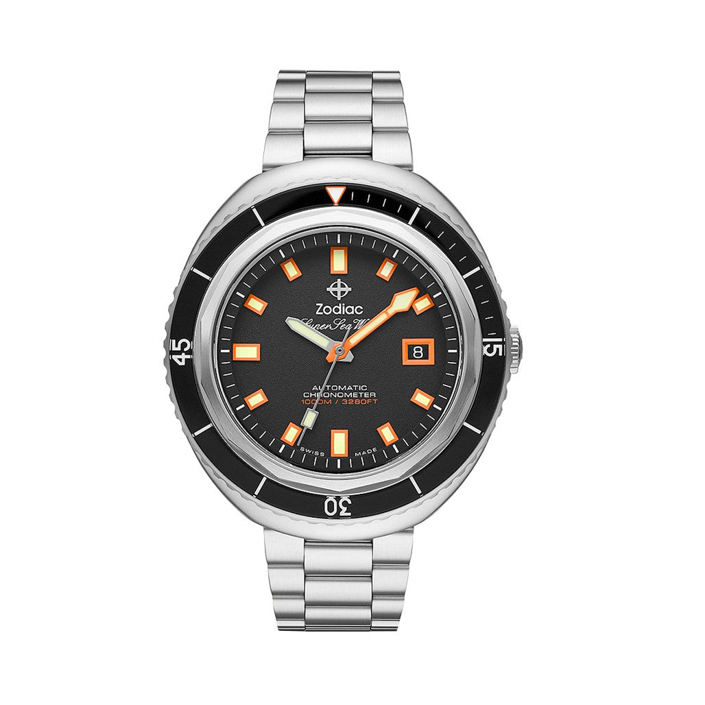 ZODIAC SUPER SEA WOLF ZO9509 自動巻き メンズ腕時計 Zodiac Super Sea Wolf 68 Saturation Automatic Stainless Steel