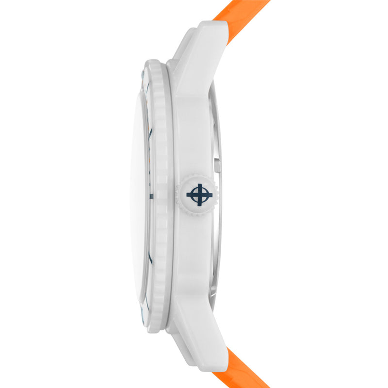 Zodiac Super Seawolf Ceramic COSC Automatic Dive Watch with Silver Dial #ZO9591 crown