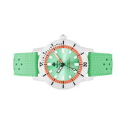 Zodiac Super Seawolf Ceramic COSC Automatic Dive Watch with Green Dial #ZO9592 side