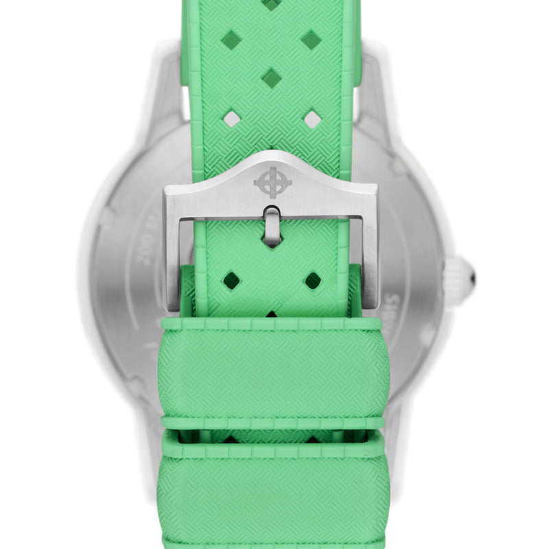 Zodiac Super Seawolf Ceramic COSC Automatic Dive Watch with Green Dial #ZO9592 back
