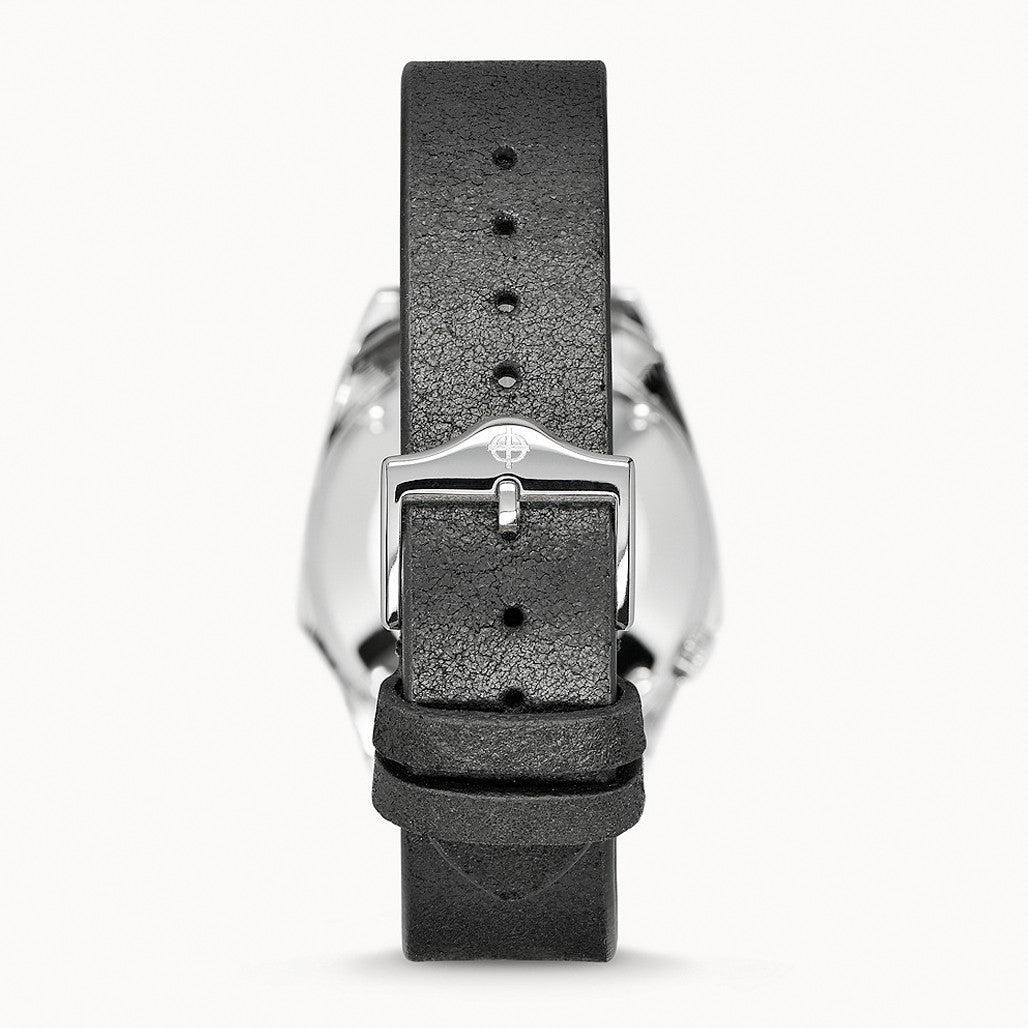 Zodiac Olympos Automatic Black Leather Watch #ZO9700 — Long Island