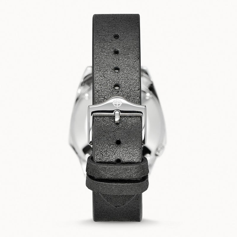 Zodiac Olympos Automatic Black Leather Watch #ZO9700 back