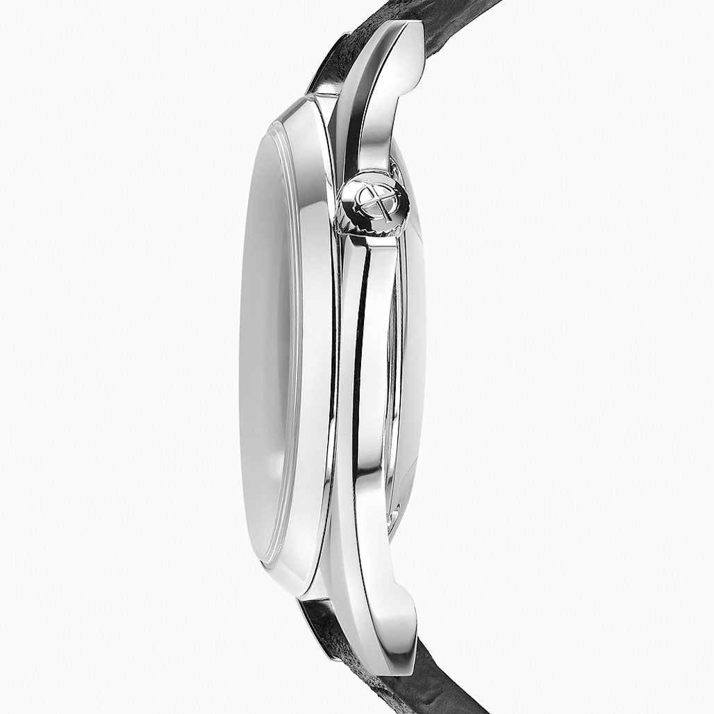 Zodiac Olympos Automatic Black Leather Watch #ZO9700 — Long Island