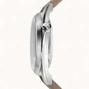 Zodiac Olympos Automatic Brown Leather Watch #ZO9702 crown