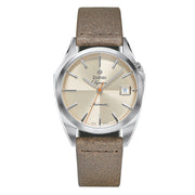 Zodiac Olympos Automatic Brown Leather Watch #ZO9702 zoom