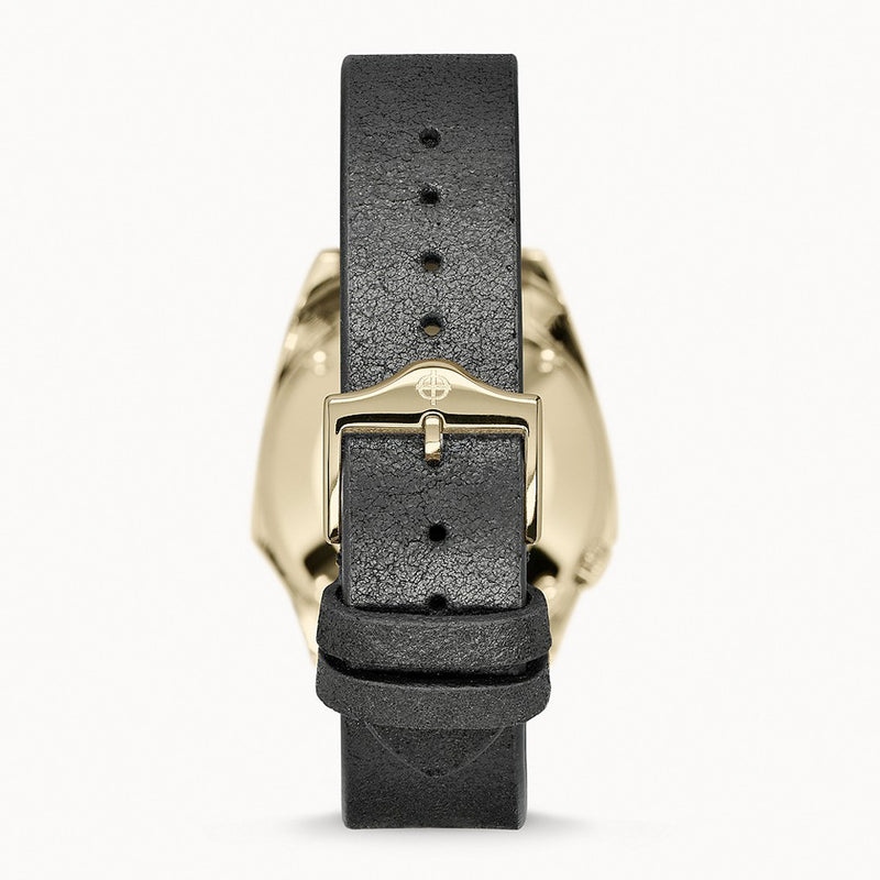 Zodiac Olympos Automatic Black Leather Watch #ZO9703 back