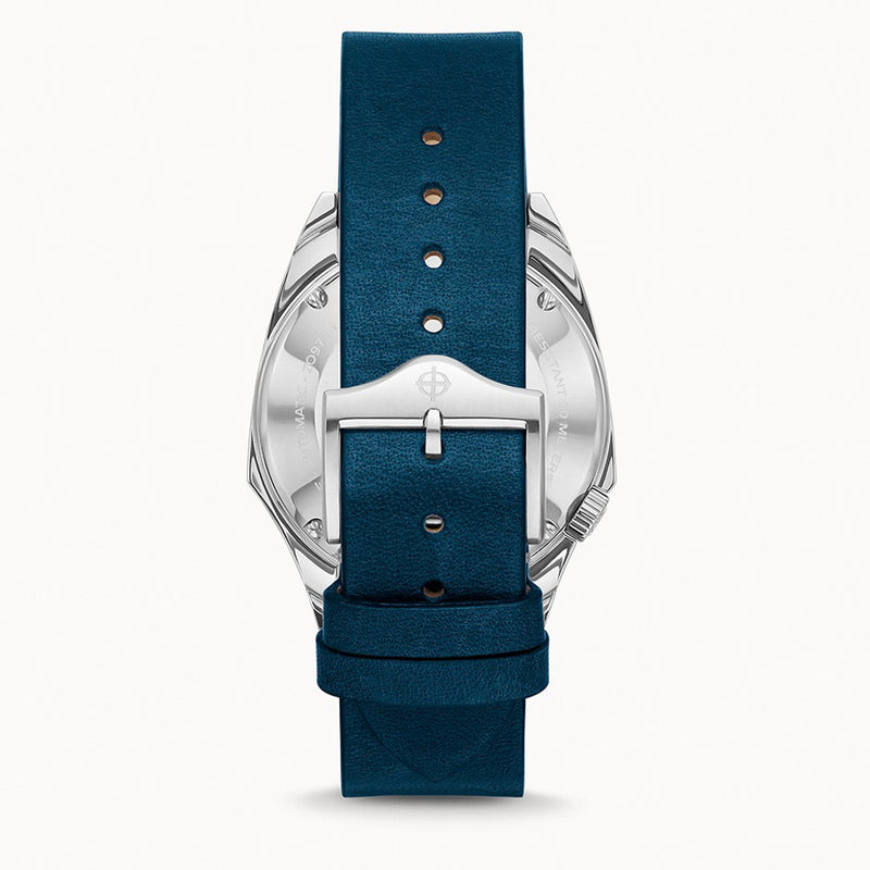 Zodiac Olympos Automatic Blue Leather Watch #ZO9711
back