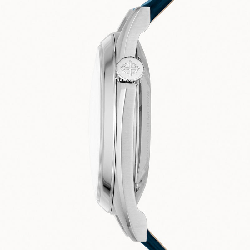 Zodiac Olympos Automatic Blue Leather Watch #ZO9711
crown
