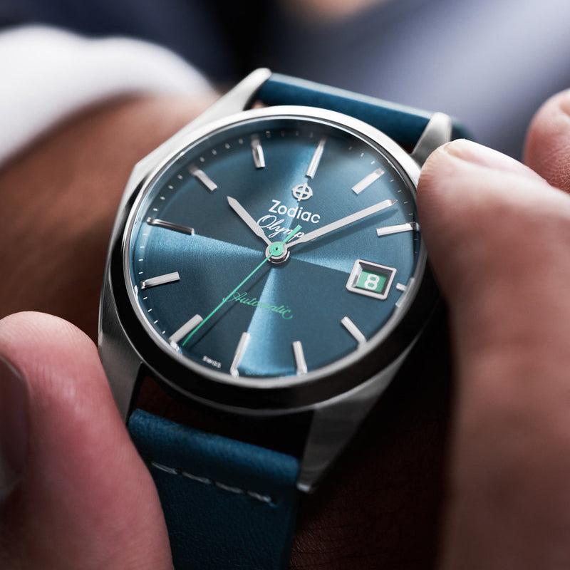 Zodiac Olympos Automatic Blue Leather Watch #ZO9711
lifestyle