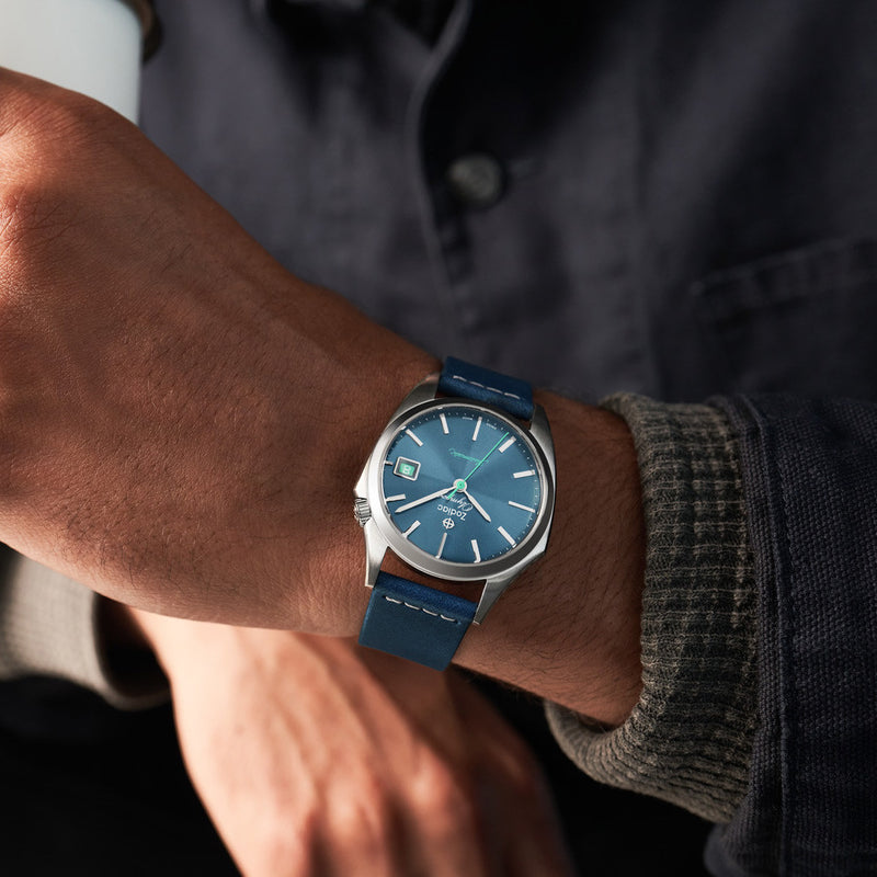 Zodiac Olympos Automatic Blue Leather Watch #ZO9711
lifestyle