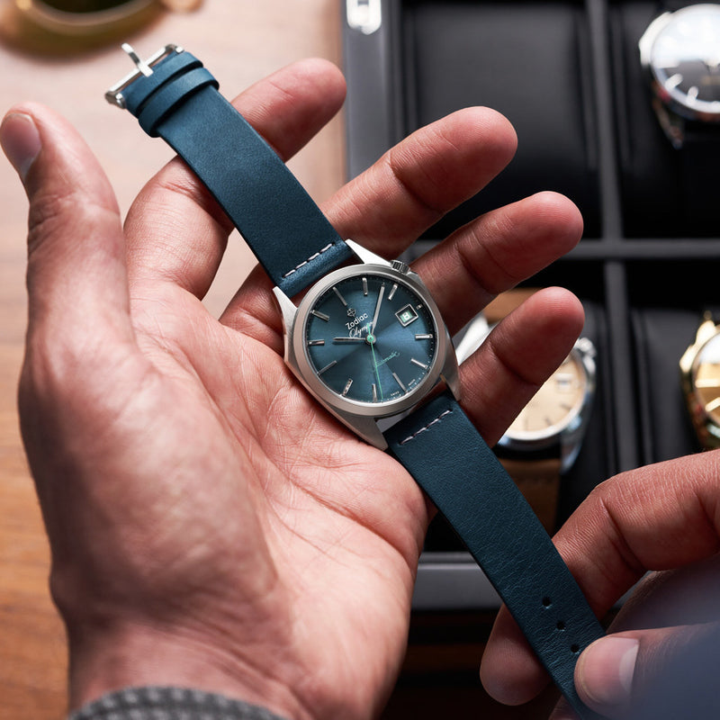 Zodiac Olympos Automatic Blue Leather Watch #ZO9711
lifestyle