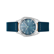 Zodiac Olympos Automatic Blue Leather Watch #ZO9711
side