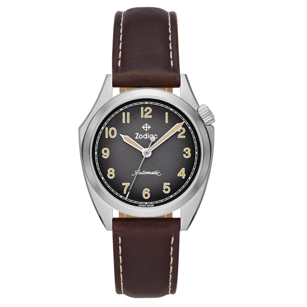 Zodiac Olympos Automatic Watch with Textured Dial #ZO9712 — Long