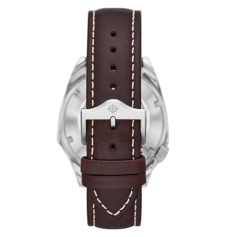 Zodiac Olympos Automatic Watch with Textured Dial #ZO9712 back strap