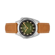 Zodiac Olympos Automatic Watch with Textured Green Dial #ZO9713 side