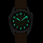 Zodiac Olympos Automatic Watch with Textured Green Dial #ZO9713 lume