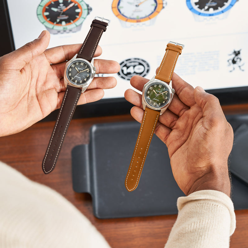 Zodiac Olympos Automatic Watch with Textured Green Dial #ZO9713 lifestyle