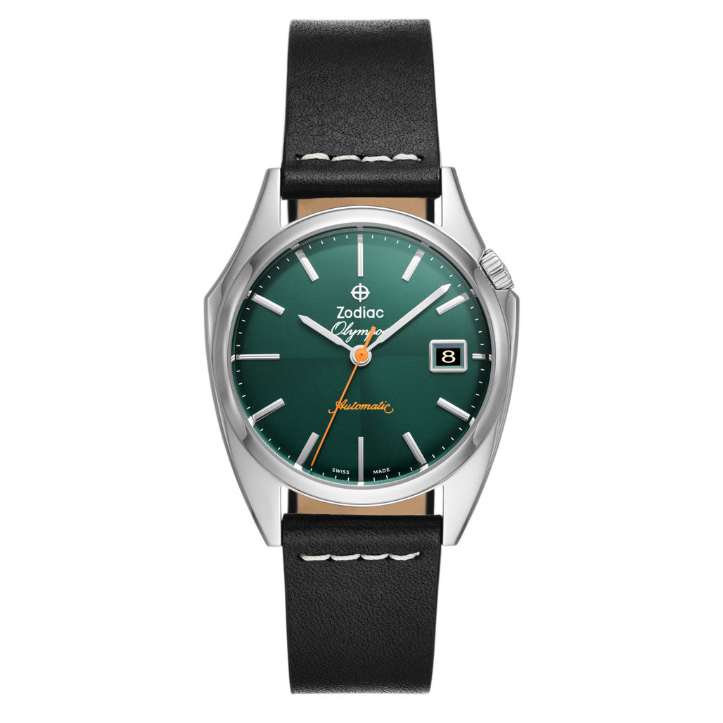 Zodiac Olympos Automatic Green Dial Watch #ZO9714 — Long Island Watch