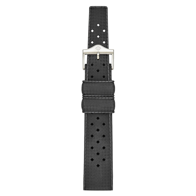 Zodiac OEM Black Rubber Strap Set (20mm) #ZOS1007 zoom