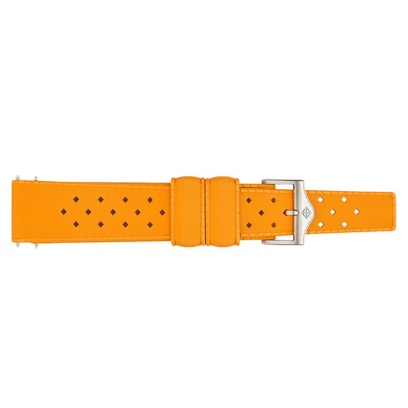 Zodiac OEM Orange Rubber Strap Set (20mm) #ZOS1009 side