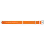 Zodiac OEM Orange Single Pass Rubber Strap Set (20mm) #ZOS1013 side