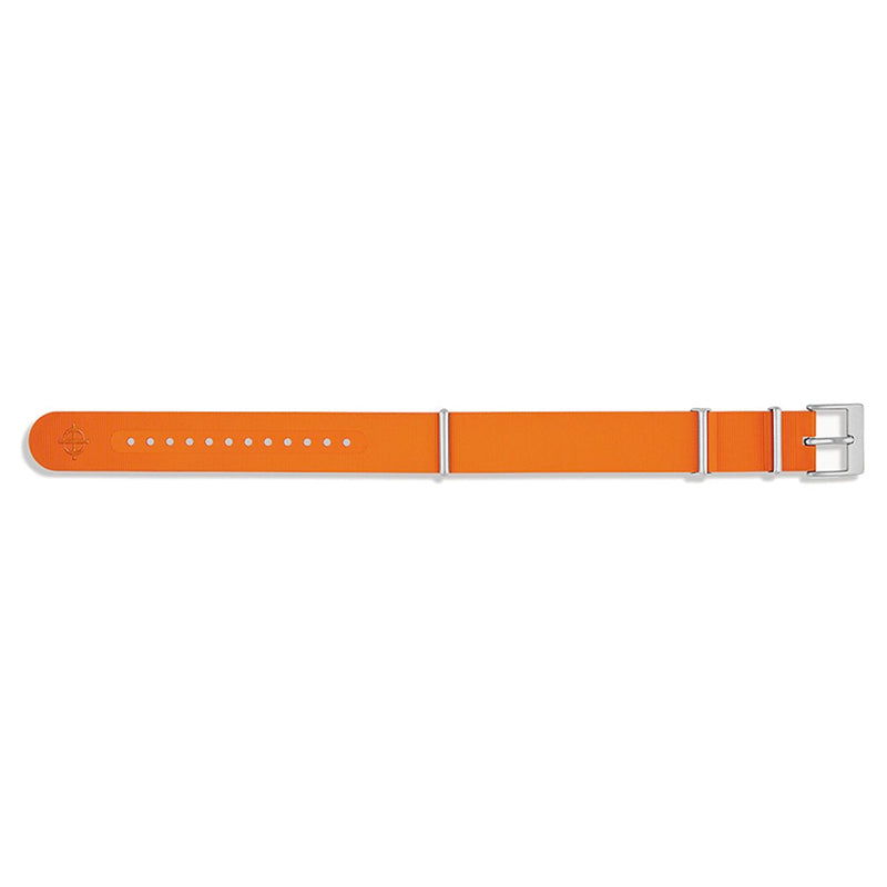 Zodiac OEM Orange Single Pass Rubber Strap Set (20mm) #ZOS1013 side