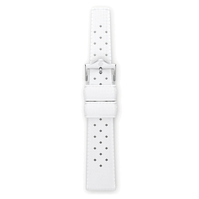 Zodiac OEM White Rubber Strap Set (20mm) #ZOS1015 zoom