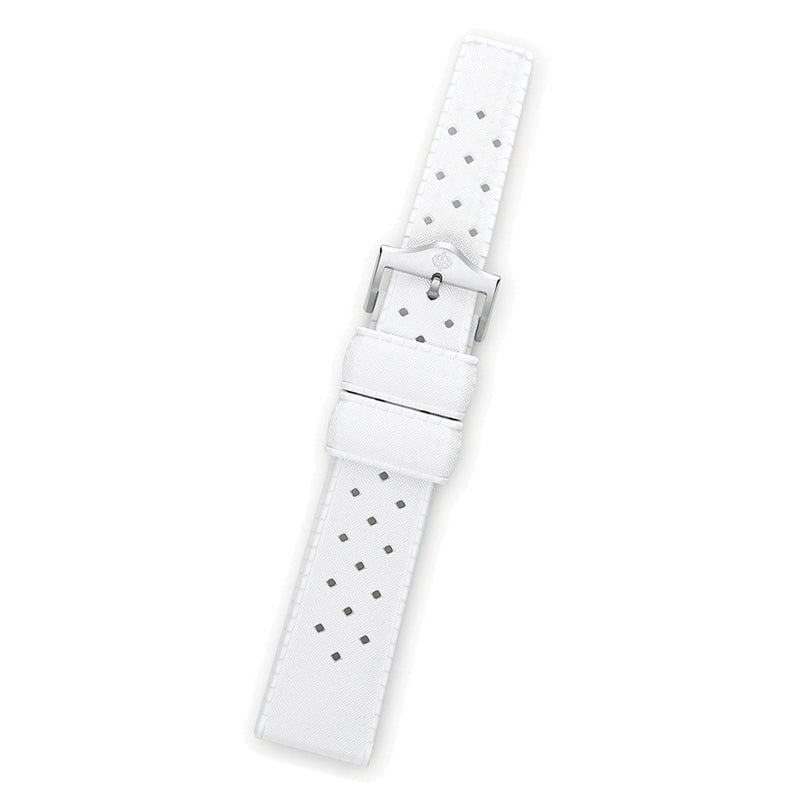 Zodiac OEM White Rubber Strap Set (20mm) #ZOS1015 tilt