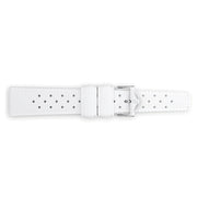 Zodiac OEM White Rubber Strap Set (20mm) #ZOS1015 side