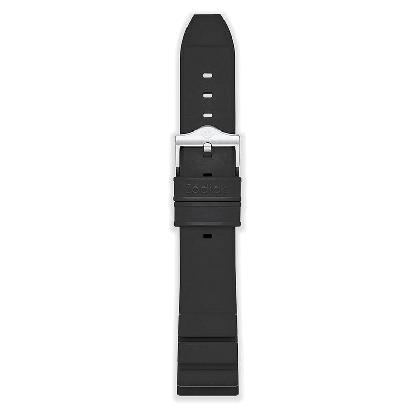 Zodiac OEM Black Accordion Rubber Strap Set (20mm) #ZOS1017 zoom