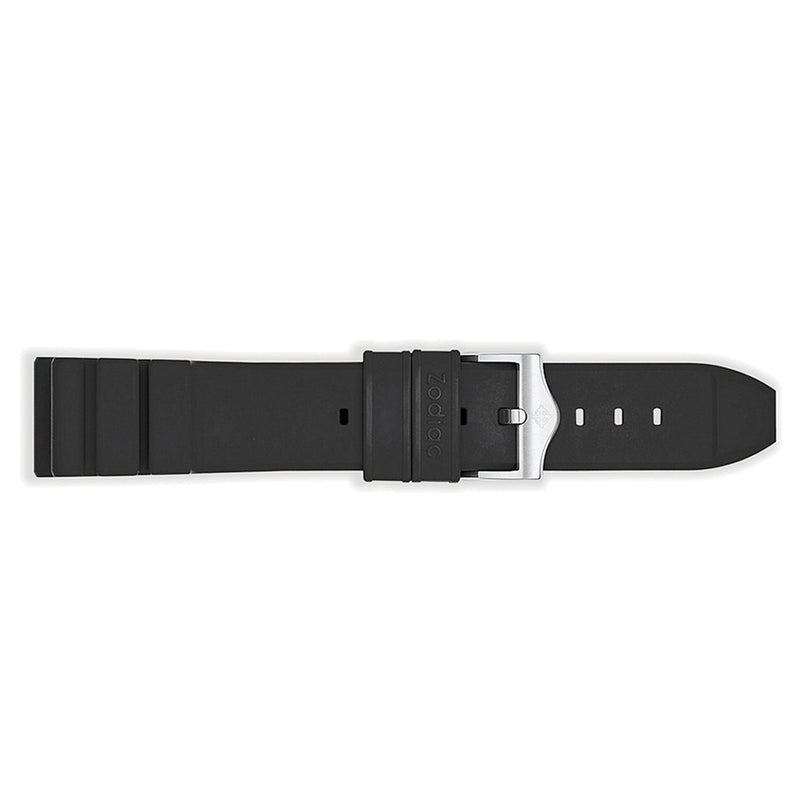 Zodiac OEM Black Accordion Rubber Strap Set (20mm) #ZOS1017 side