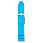 Zodiac OEM Light Blue Accordion Rubber Strap Set (20mm) #ZOS1018 zoom