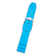Zodiac OEM Light Blue Accordion Rubber Strap Set (20mm) #ZOS1018 tilt