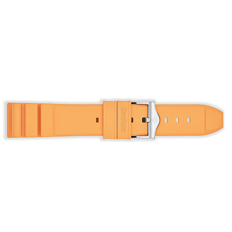 Zodiac OEM Orange Accordion Rubber Strap Set (20mm) #ZOS1020 side