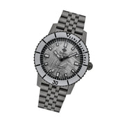 Zodiac Super Sea Wolf Gun Metal Watch with Meteorite Dial #ZO9292