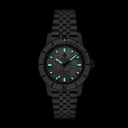 Zodiac Super Sea Wolf Gun Metal Watch with Meteorite Dial #ZO9292