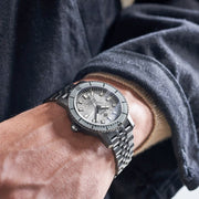 Zodiac Super Sea Wolf Gun Metal Watch with Meteorite Dial #ZO9292