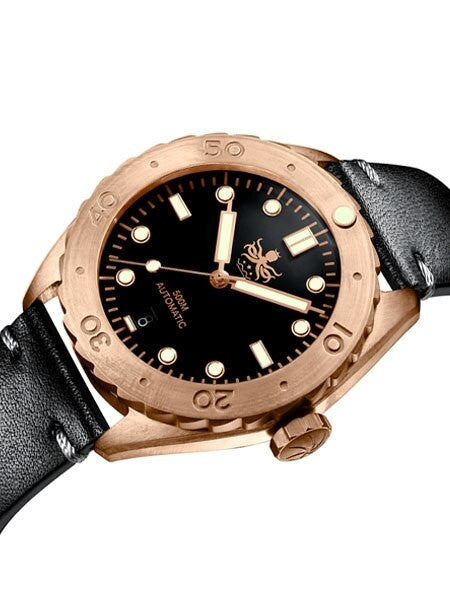 PHOIBOS Eagle Ray 500-Meter Swiss Automatic Dive Watch with Bronze Case, DD AR Sapphire Crystal #PY018C
