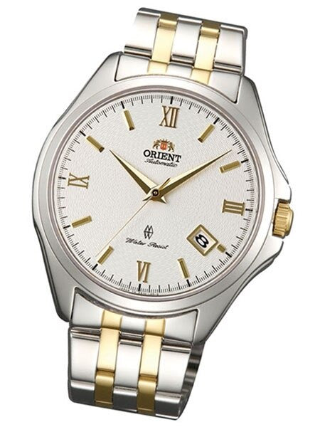 Orient Two-Tone Analyst Automatic Dress Watch with White Dial and Sapphire Crystal #ER1U001W