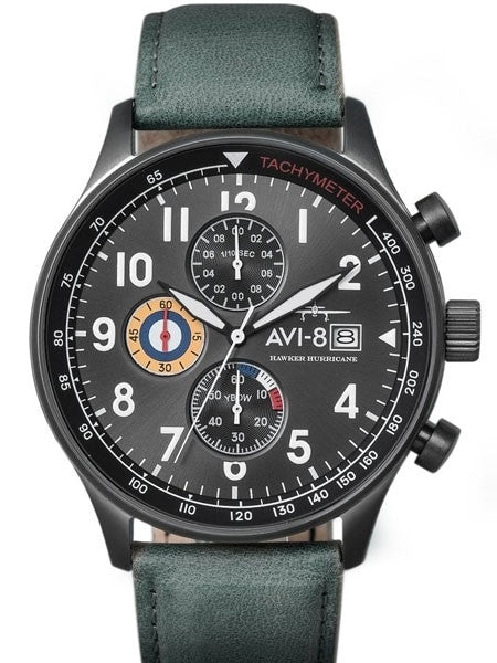 AVI-8 Hawker Hurricane Aviator Chronograph Watch #AV-4011-0D