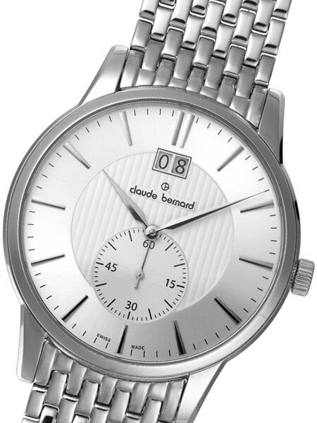 Claude Bernard Elegant and Thin Big Date Quartz Dress Watch #64005-3M-AIN