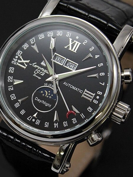 Aeromatic 1912 Automatic Calendar Watch with Day-Night Indicator #A1032