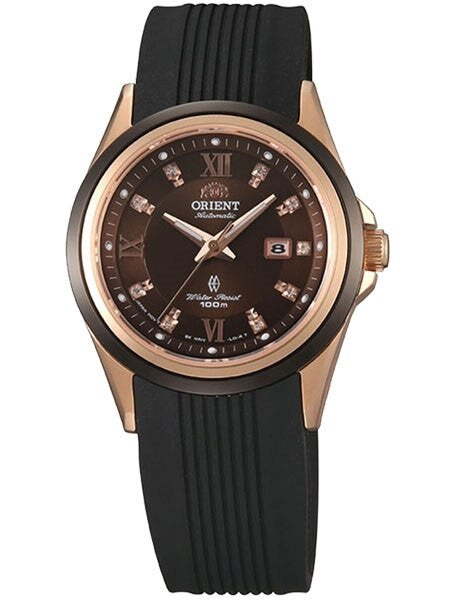 Orient GEM Women's Automatic Watch with Sapphire Crystal and Sparkling Crystals on the Dial #NR1V001T