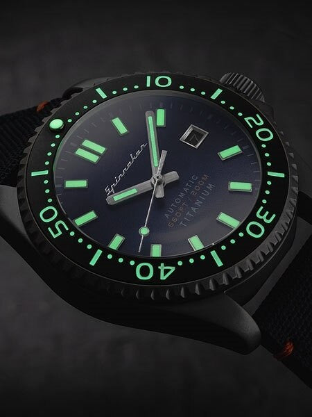 Spinnaker Tesei Titanium Automatic 200 Meter Dive Watch With Blue Dial SP-5061-02