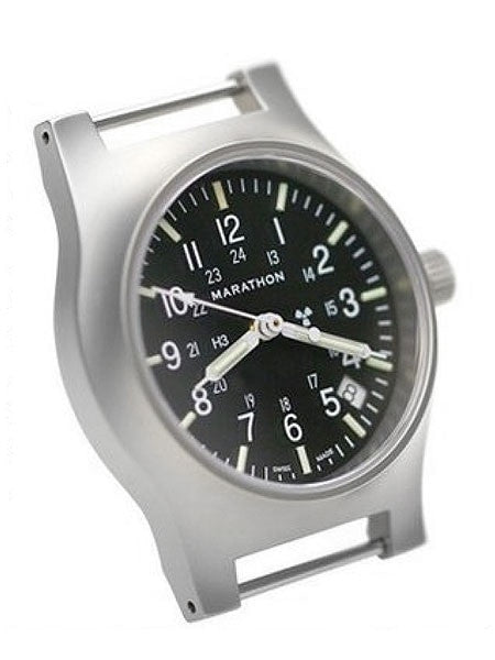 Marathon High Torque Quartz Military General Purpose SS Watch with Tritium Illumination #WW194015SS-NGM