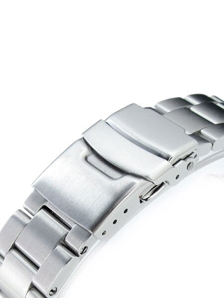 Strapcode 20mm Super-O "Boyer" watch band for SEIKO SKX013 Curved End #SS201803B049
