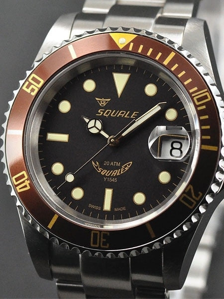 Squale 200 meter Heritage Swiss Automatic Dive watch with Sapphire Crystal