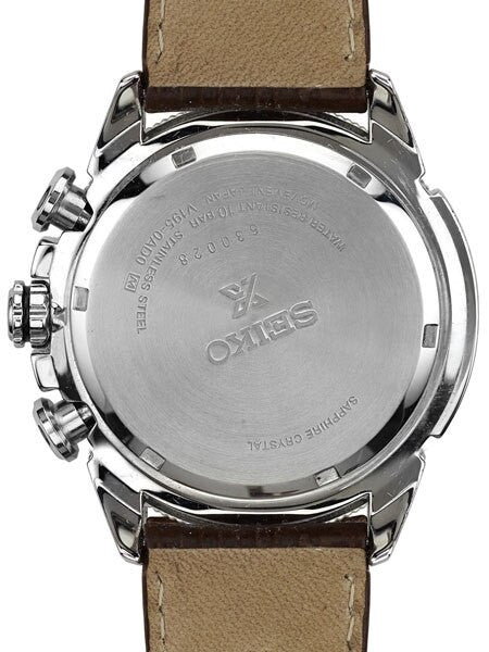 Seiko Solar Powered World Time Chronograph Watch with Sapphire