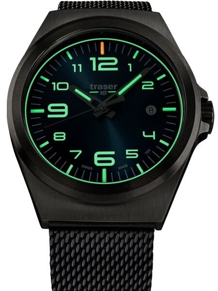 Traser P59 Essential M Blue Dial Watch w/Trigalight + SuperLuminova #108205